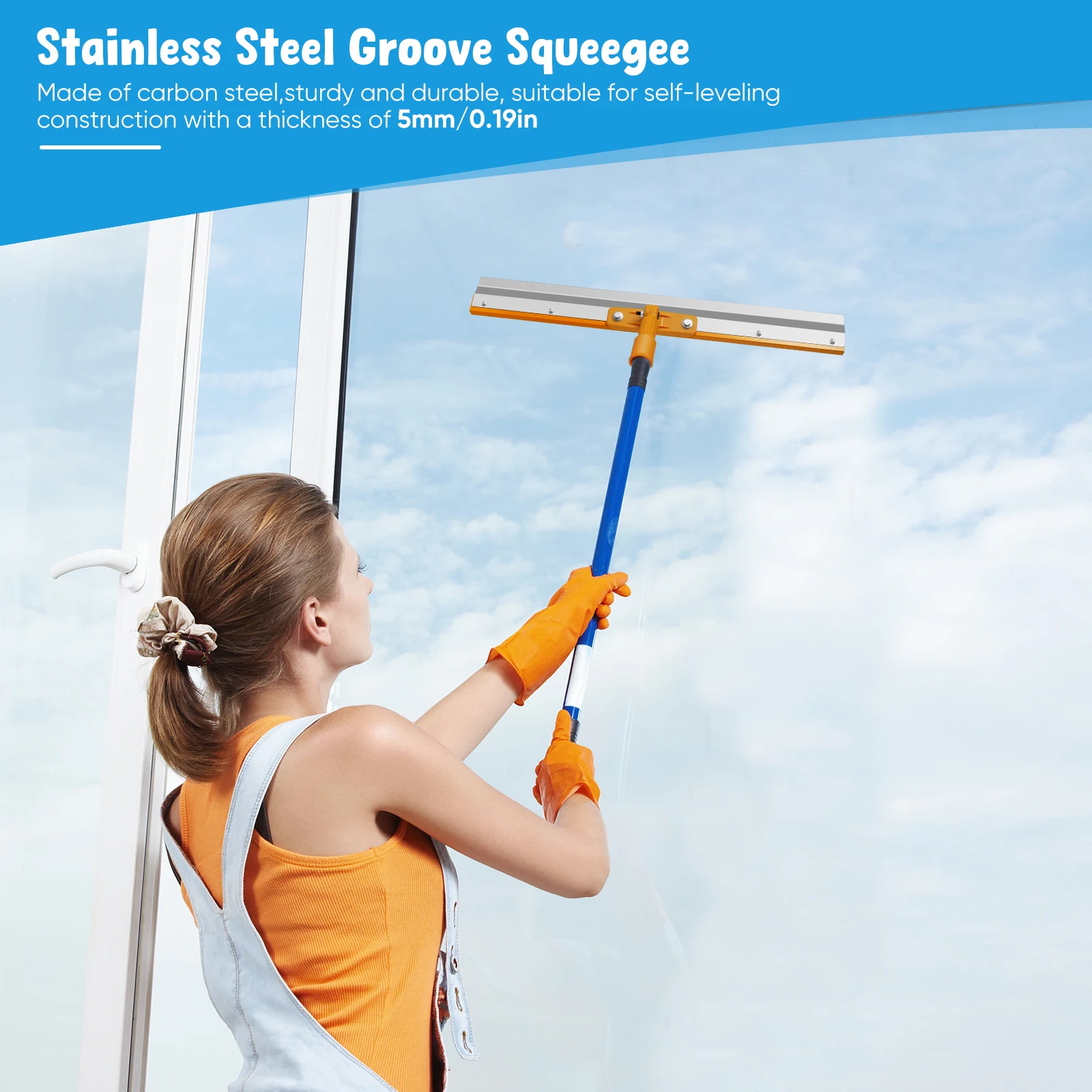 Self-leveling Cement Construction Tools Stainless Steel Scraper Tooth - View #9