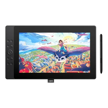 UE16 Drawing Graphics Pen Tablet Monitor 16K Pressure Levels 15.4 inch 10 Shortcut Keys for Windows Mac Android 1