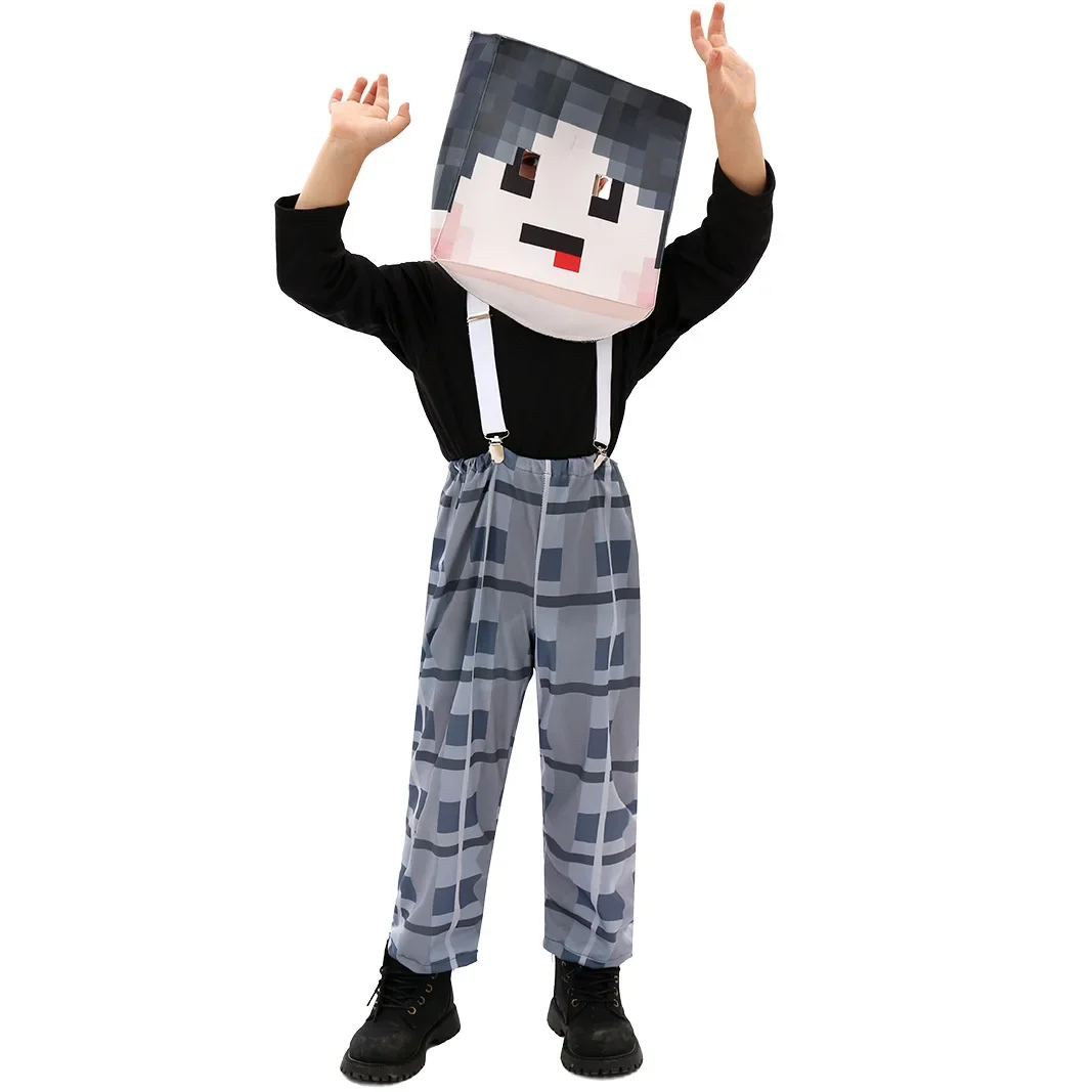 Child Game Creeper Animal horse Character Suit Diamond Armor Steve Cosplay Costumes Kids Halloween Carnival Party Costume cosplay costume