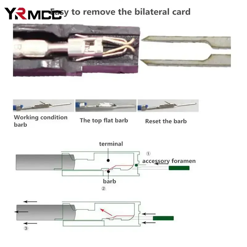 Car Terminal Removal Tools Kit Electrical Wiring Crimp Wires Pin Extractor Automotive Stylus Tool with Box Set Disassembly Tools