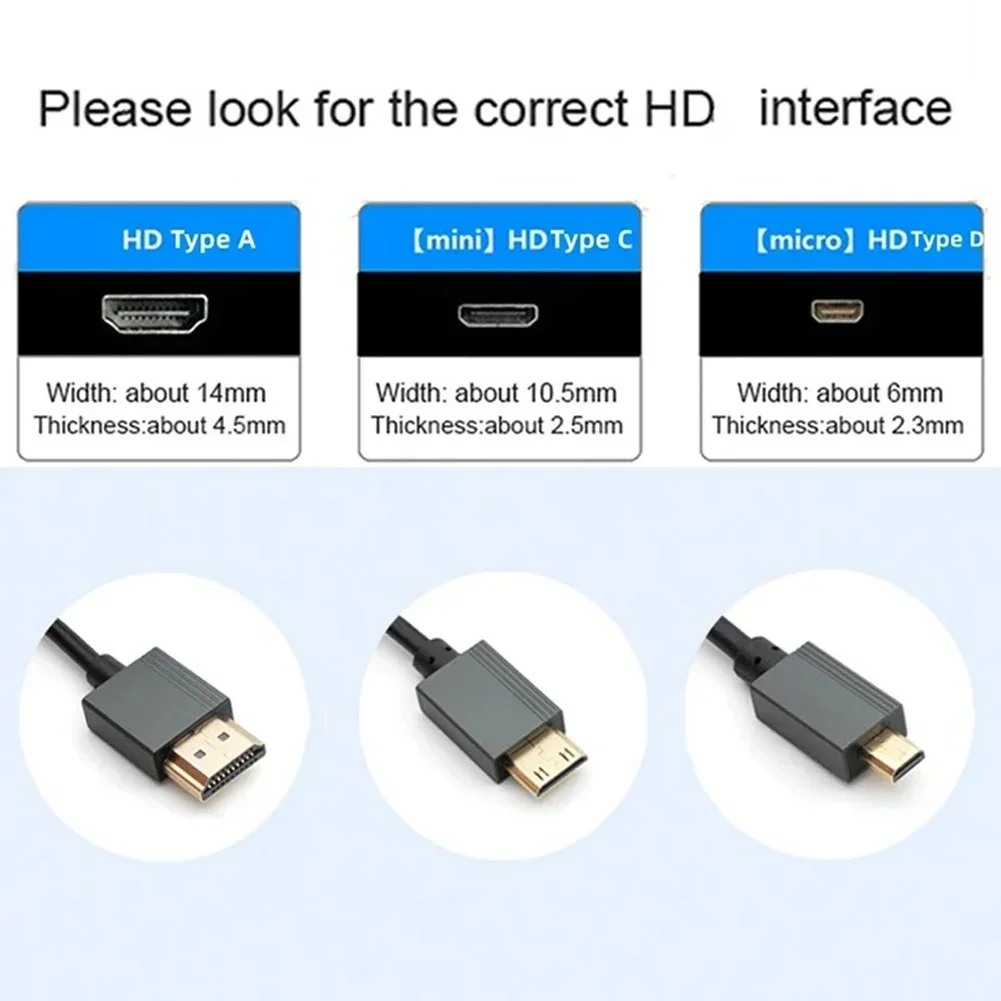 8K HDMI-Compatible To HDMI-Compatible Coiled Cable 48Gbps To Mini/Micro HD Cable for Camera/Camcorder/PC/Monitor hdmi cable hdmi adapter cable hdmi adapter usb adapter cable usb c to hdmi cable typec to hdmi cable
