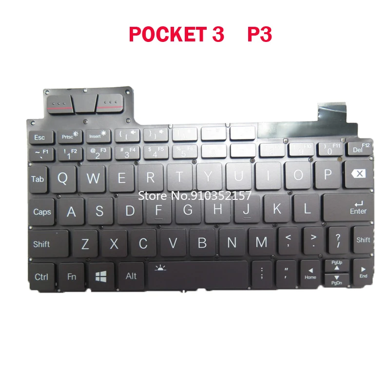 Tastiera Per Laptop Mini Umpc Per Gpd Pocket 3 P3 Pocket3 7.8 Pollici Stati Uniti Us No Frame Nuovo