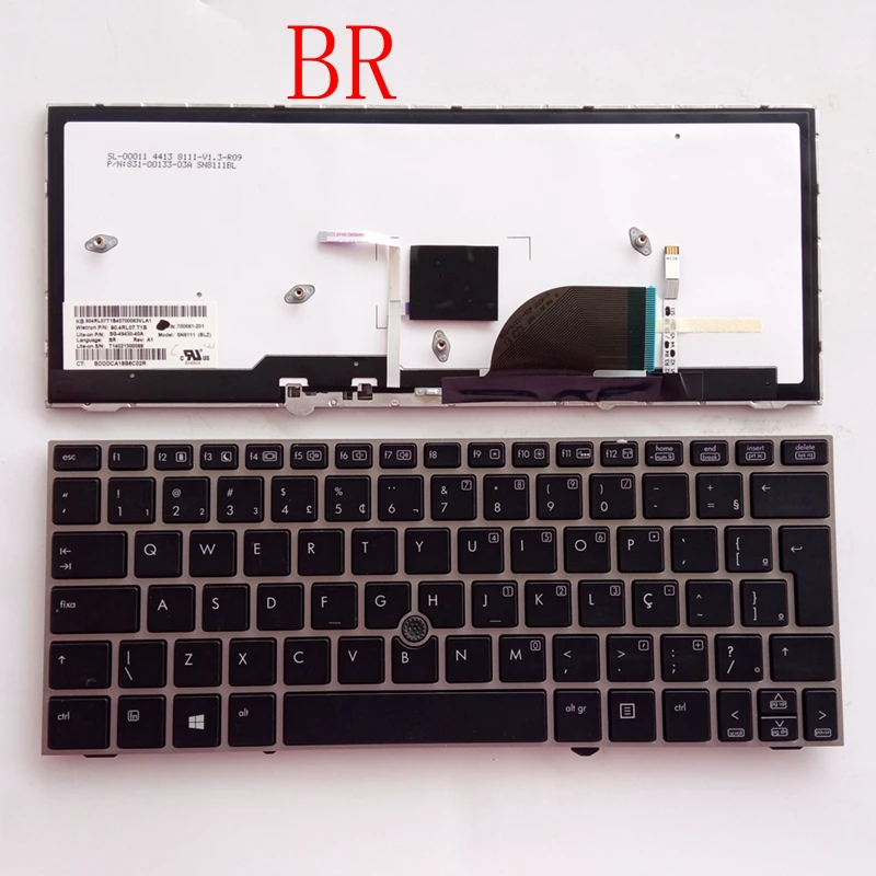 Br/Po Novità Per Tastiera Portatile Hp Elitebook 2170 2170P 677598-001