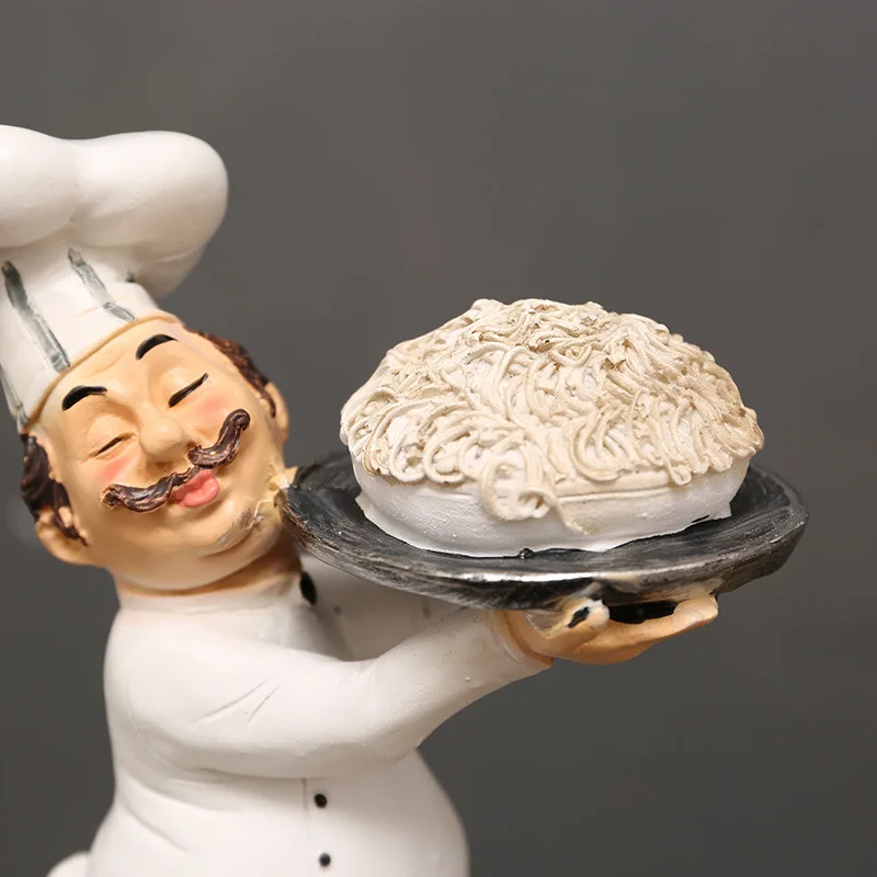 Chef Decoration Home Decor Interior Food Coffee Shop Sculptures and Statuettes Figures Ornaments Statue Decorations Figurine