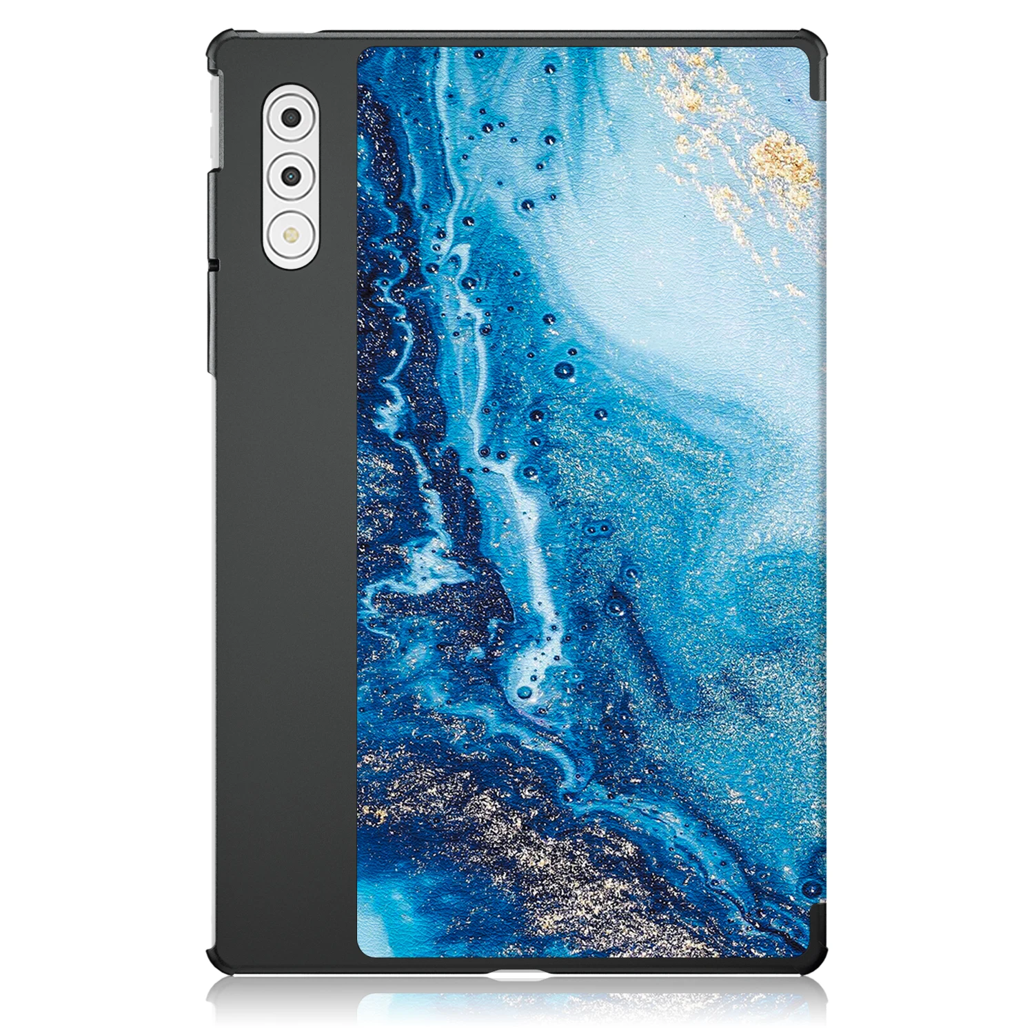 Enhanced Tri-Fold Tablet Cover with Auto Wake Function