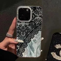 Korean Ins Style Simple Lace Phone Case - Elegant Design Cover for Redmi 9 4G (YSK - 325YS250923501)