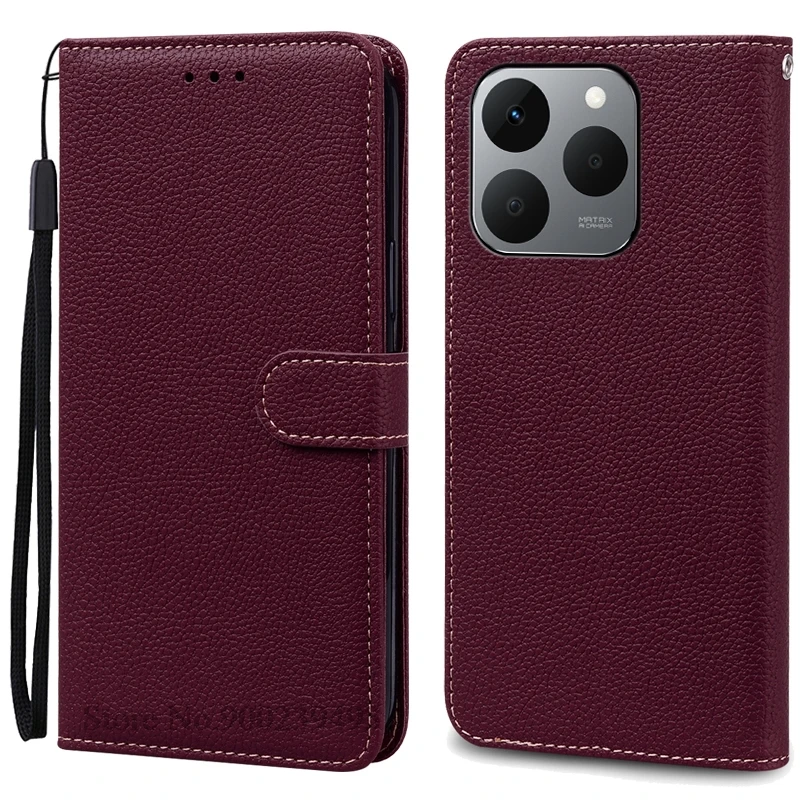 Luxurious Leather Flip Wallet Case - Protective Book Cover and Shell