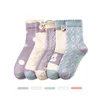 5 Pairs/Lot Cute Rabbit Bow Children Socks Summer Breathable Mesh Girls Middle Tube Socks Kids Casual Cotton Socks 6
