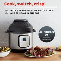 Instant Pot Duo Crisp 11-in-1 Air Fryer and Electric Pressure Cooker Combo with Multicooker Lids that Air Fries, 2
