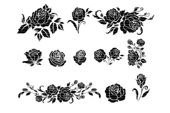 200+ Flower Craft SVG Vector File Bundle Laser Cut Vector DXF EPS AI PDF for CNC Laser/Cutting Printing Engraving wood routers for sale