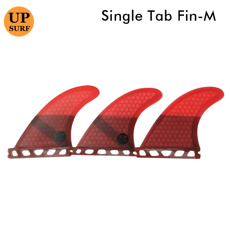 Surf Fin UPSURF FUTURE Fin G5 Red Honeycomb Fiberglass Surfboard 3pcs per set Single Tabs M Fins Sup Board surfboard fins 3pcs g5 quillas surf upsurf future fins thruster fiberglass honeycomb single tabs surf fins quilhas de surf