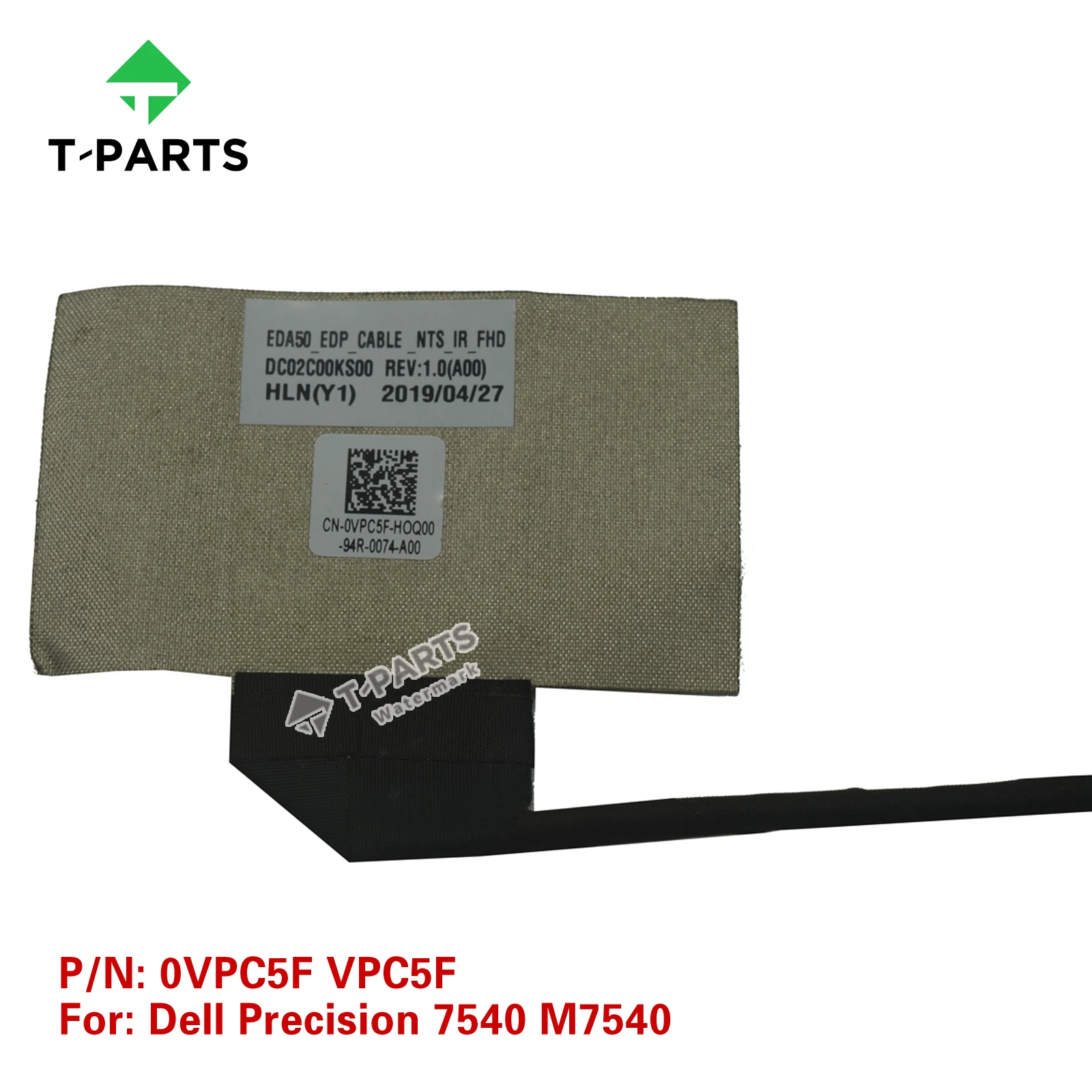 Original New 0VPC5F VPC5F DC02C00KS00 For Dell Precision 7540 M7540 EDA50 EDP CABLE NTS IR FHD LVDS CABLE