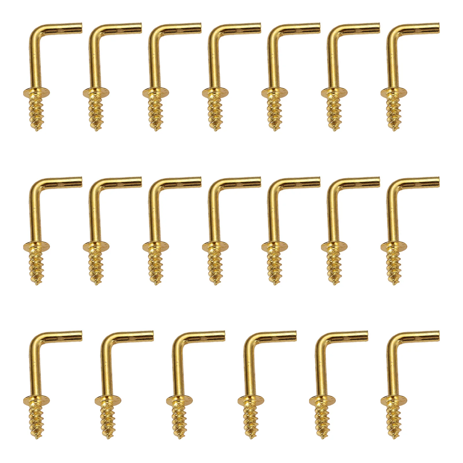 20PcsLStylePhotoFrameHookZincAlloyRightAngleScrewHooksLight