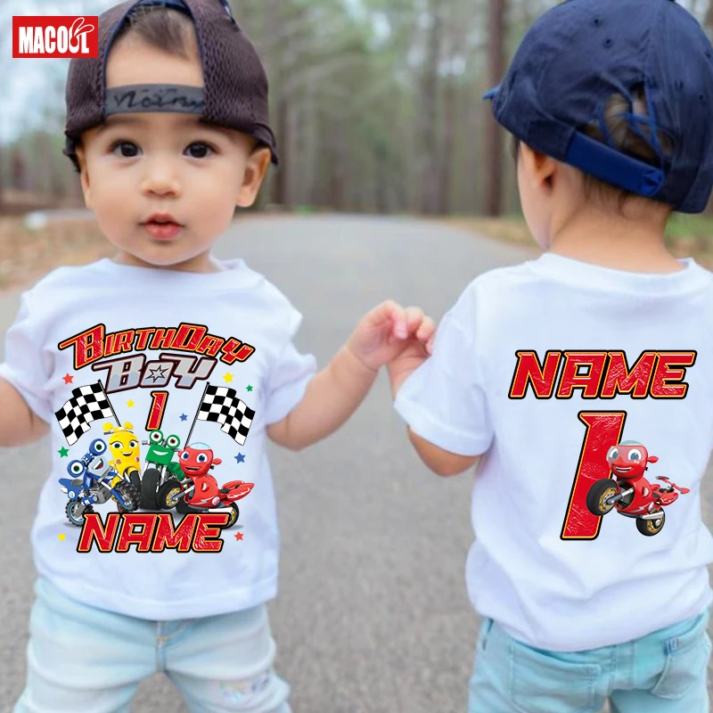 Birthday Motorcycle Boys Shirt 3