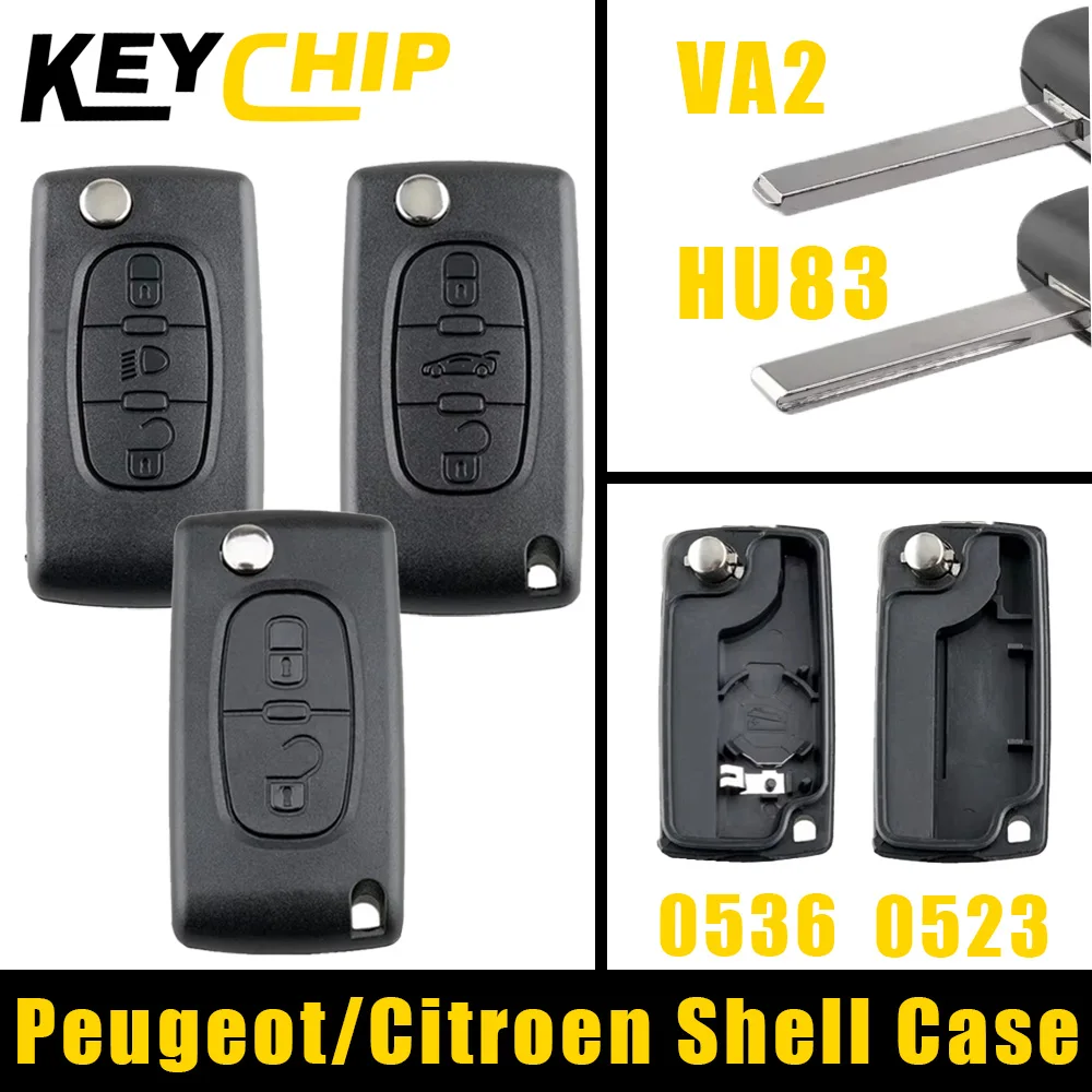 Enhanced Flip Remote Car Key Shell Case