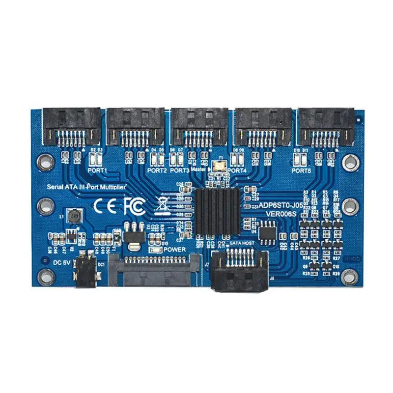 

Multiplier Adapter Card 6Gbps Port Multiplier Hard Disk Adapter Card Internal Converter Expansion Card Hard Disk Riser Card With
