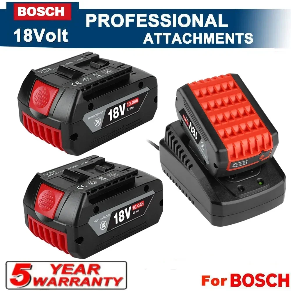 

10.0Ah Battery Original for Bosch 18V Professional GBA GBH GSR GSB BAT618 BAT609 BAT620 Replacement Battery