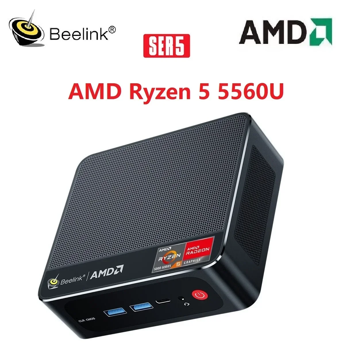 Beelink SER5 Pro Mini PC AMD Ryzen 5 5560U DDR4 16GB 3200MHZ 500GB NVME SSD  Win11 Pro WIFI6 BT5.2 4K 60Hz 1000M Desktop Computer - AliExpress