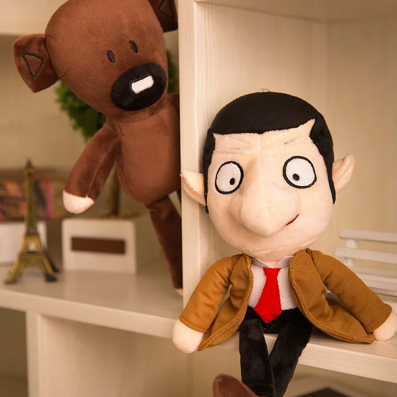 Ours en peluche Mr. Bean pour enfants, jouet en peluche, personnage de film de dessin animé, mini oreiller en peluche, animal mignon pour bébé, décor de beurre, cadeaux amusants et doux 2