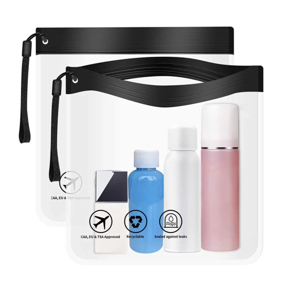 

Men Women Luggage Transparent Travel Use Leakproof Flight Make Up Waterproof For Women Reusable Airport Security Toiletry Bag