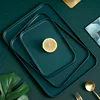 Nordic Style Food Storage Tray Rectangular Shallow Plate Creative Fruit Bread Barbecue Pastry Dishes Kitchen Utensil 3