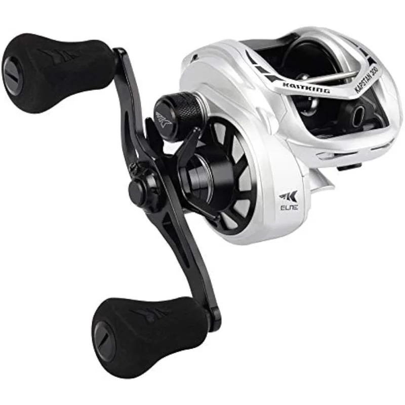 

KastKing Kapstan Elite 300 Baitcasting Fishing Reel, Low Profile, Large Capacity Casting Reel, Graphite Frame, 35 lbs.