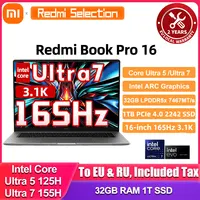 Xiaomi RedmiBook Pro 16 Laptop Intel Core Ultra 5-125H/Ultra 7-155H ARC Graphics 32GB DDR5 1TB SSD 16-inch 3.1K 165hz Screen Pc 1
