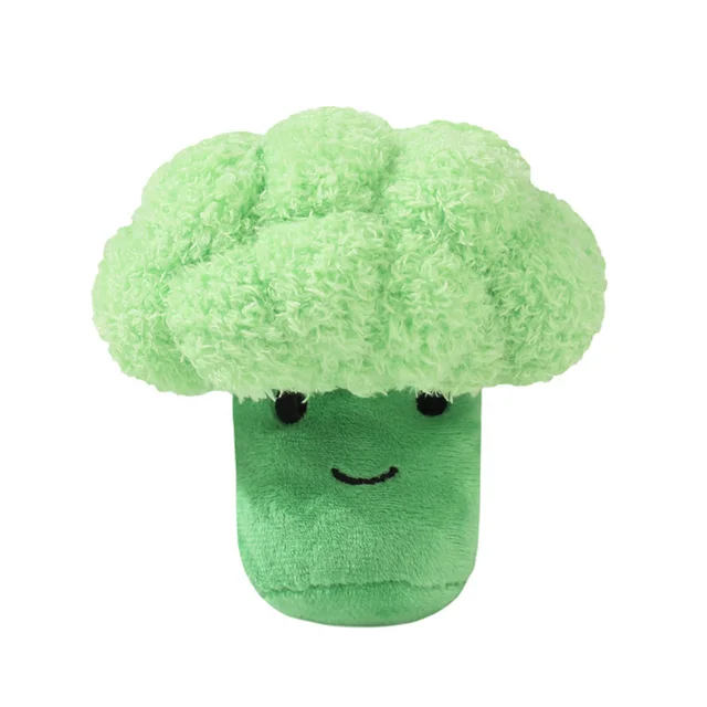 Plush Broccoli Dog Toy, Squeaky Chew Toy for Large Dogs & Corgis, Boredom Relief Companion Toy, Pet Molar Teething Supplies Plush Broccoli Dog Toy, Squeaky Chew Toy for Large Dogs & Corgis, Boredom Relief Companion Toy, Pet Molar Teething Supplies