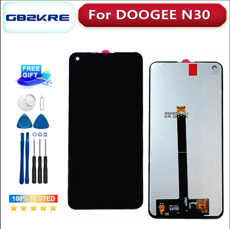 Новый оригинальный сенсорный экран ЖК-дисплей ЖК-экран для DOOGEE N30 запасные части + инструменты для разборки