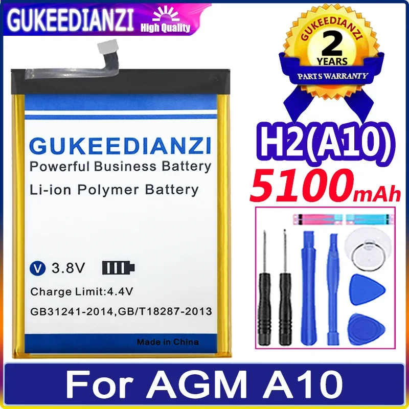 

Аккумулятор GUKEEDIANZI для AGM A10, 5100 мАч, Новый Сменный аксессуар, аккумуляторы для AGM A10, аккумулятор + Инструменты