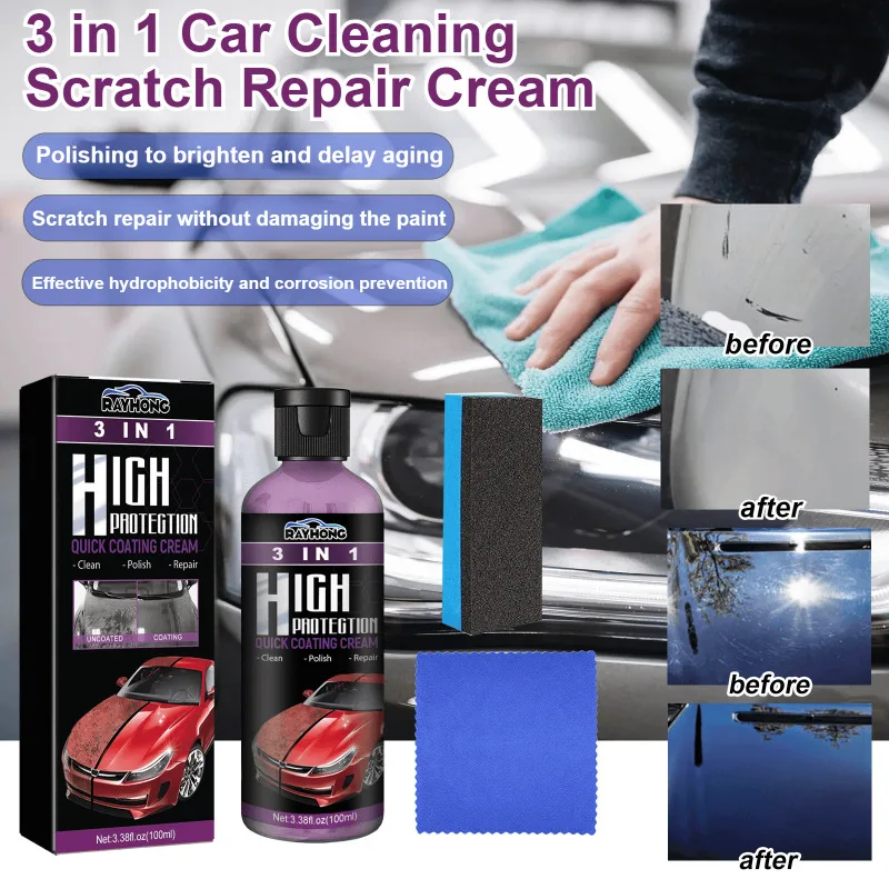 Coating Paste Car Cleaning MultiPurpose Protector Refinishing Scratch Repair