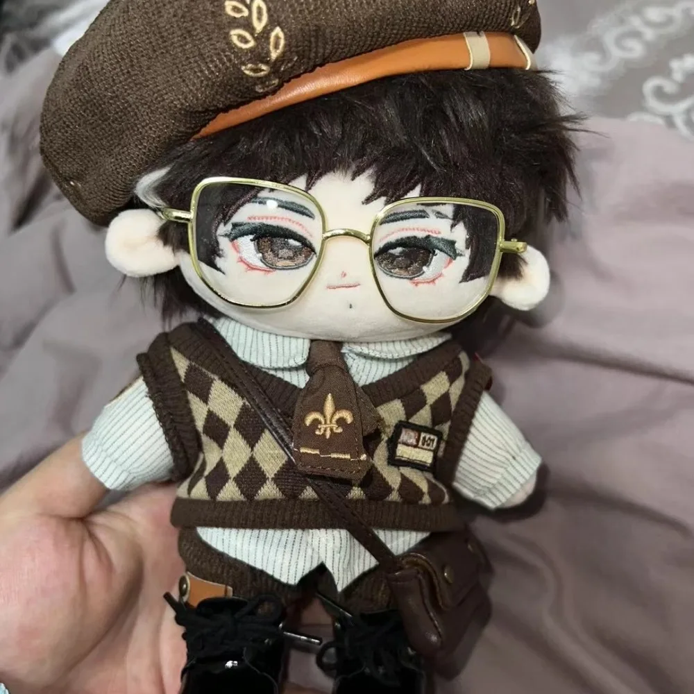 Miniature Rectangle Metal Glasses Toys Multi Color For Glasses 8.5cm Cotton Dolls Glasses For Toys