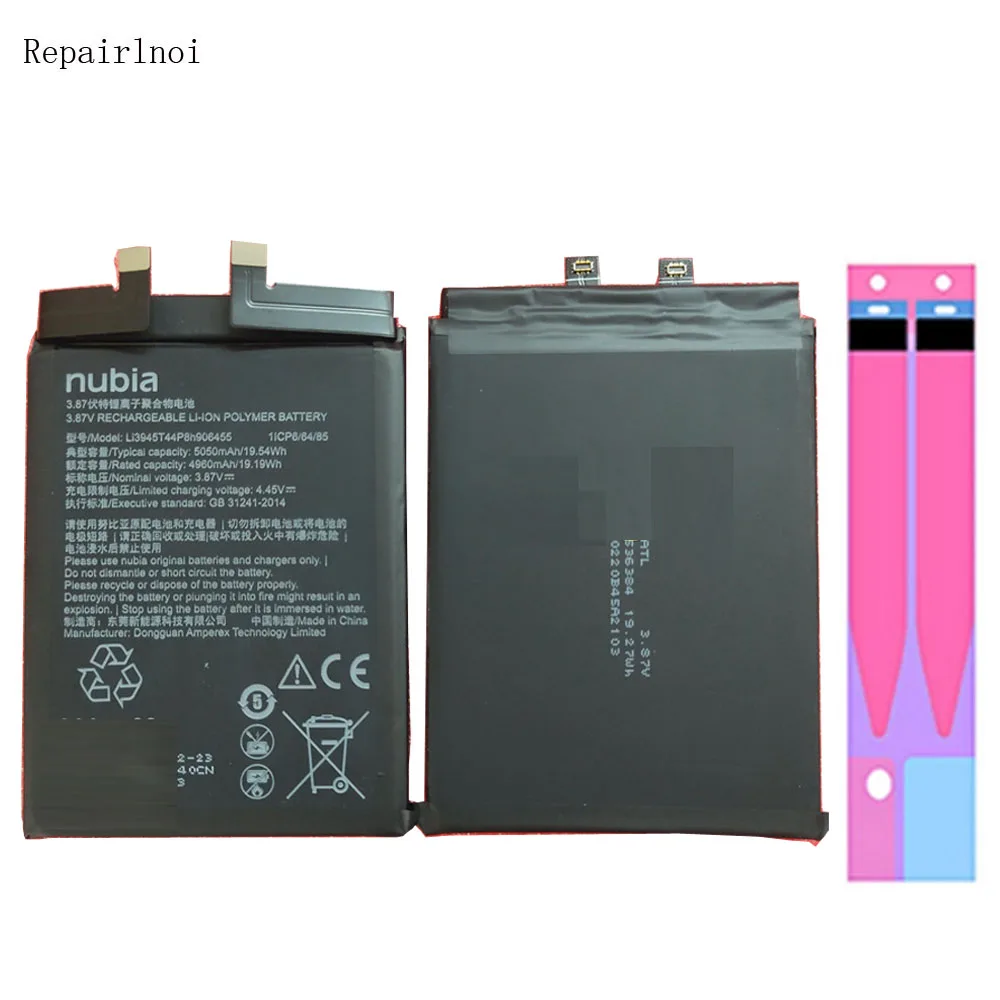 

Original Cell Mobile Phone 3.87V 4960mAh Battery For ZTE Nubia Red Magic 6 NX669J Batteries Smart Phone Repair Mobile