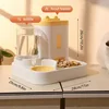 Automatic 2-in-1 Feeder Dog Cat Food Bowl And Water Feeding Device Pet Large Food Dispenser Puppy Pet Kitten Bowl Accessories 2 6