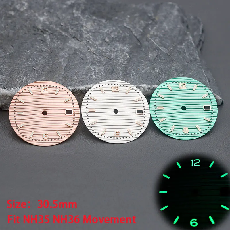 Quadrante Dell'Orologio Da 30.5Mm Adatto A Seiko Nh35 7 S26 7002 Parti Dello Strumento Di Riparazione Dell'Orologio Nautilus Con Accessori Per Orologi