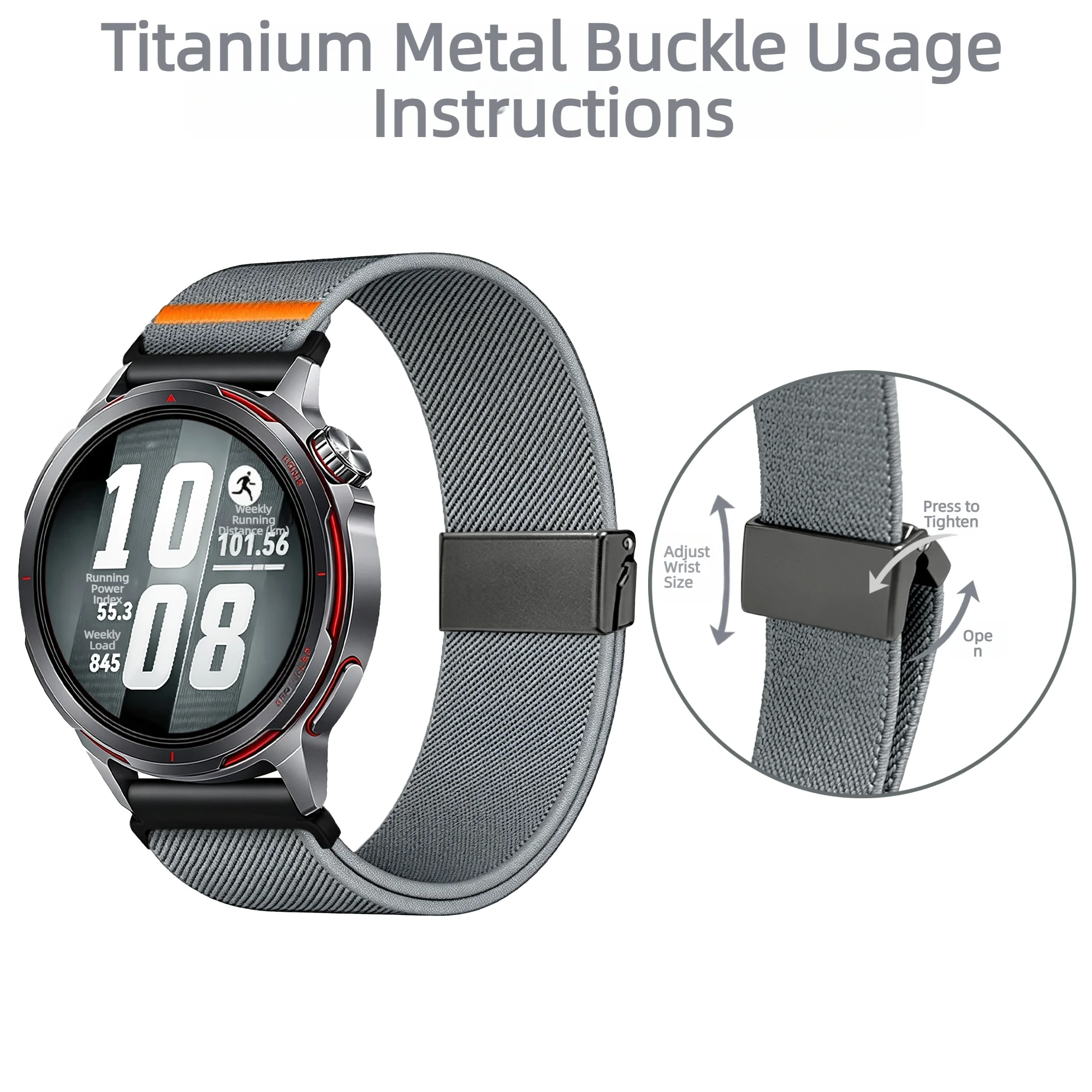 Nylon Loop Sport Bracelet Strap - Vibrant WatchBand Collection