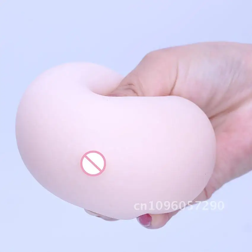 12*11cm Soft Big Breast Ball Men Sex Toys Portable 3D Nipple Mold Box Male Touch Massager With Masturbation Female Adult Rubber