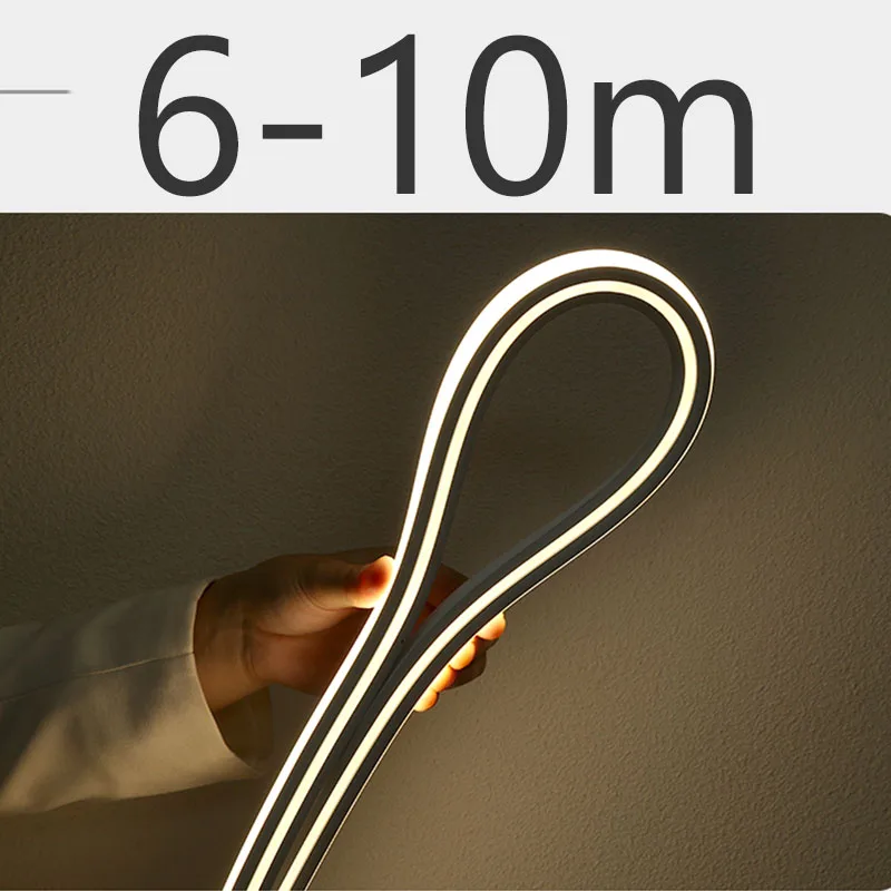 LED Neon Light Rope Silica Gel Soft Lamp Flexible Led Light Strip IP67 Waterproof 6-10M