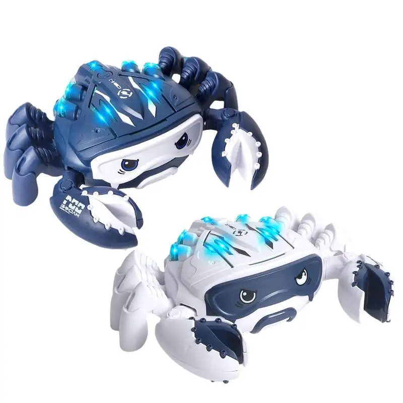 

Crawling Escape Crab Automatic Induction Obstacle Avoidance Crab Electric Luminous Music Toys Crab Spray Toys Christmas Toys