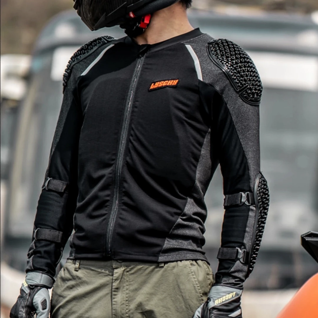 오토바이 라이딩 수트 통기성 속건 경량 재킷 모터바이크 모토크로스 라이딩 바디 아머 패드 CE 보호대 기어