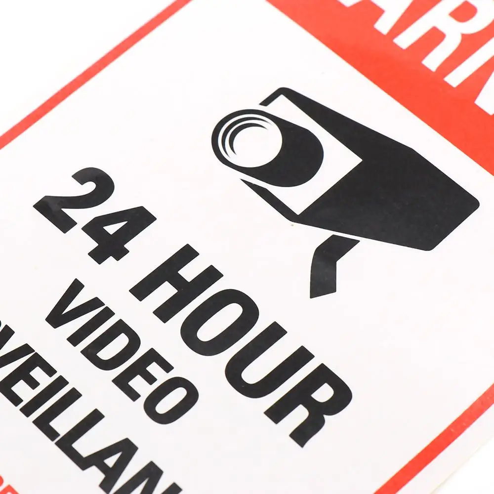 Video Surveillance Security Camera Sign Decals Stickers Warning Signs
