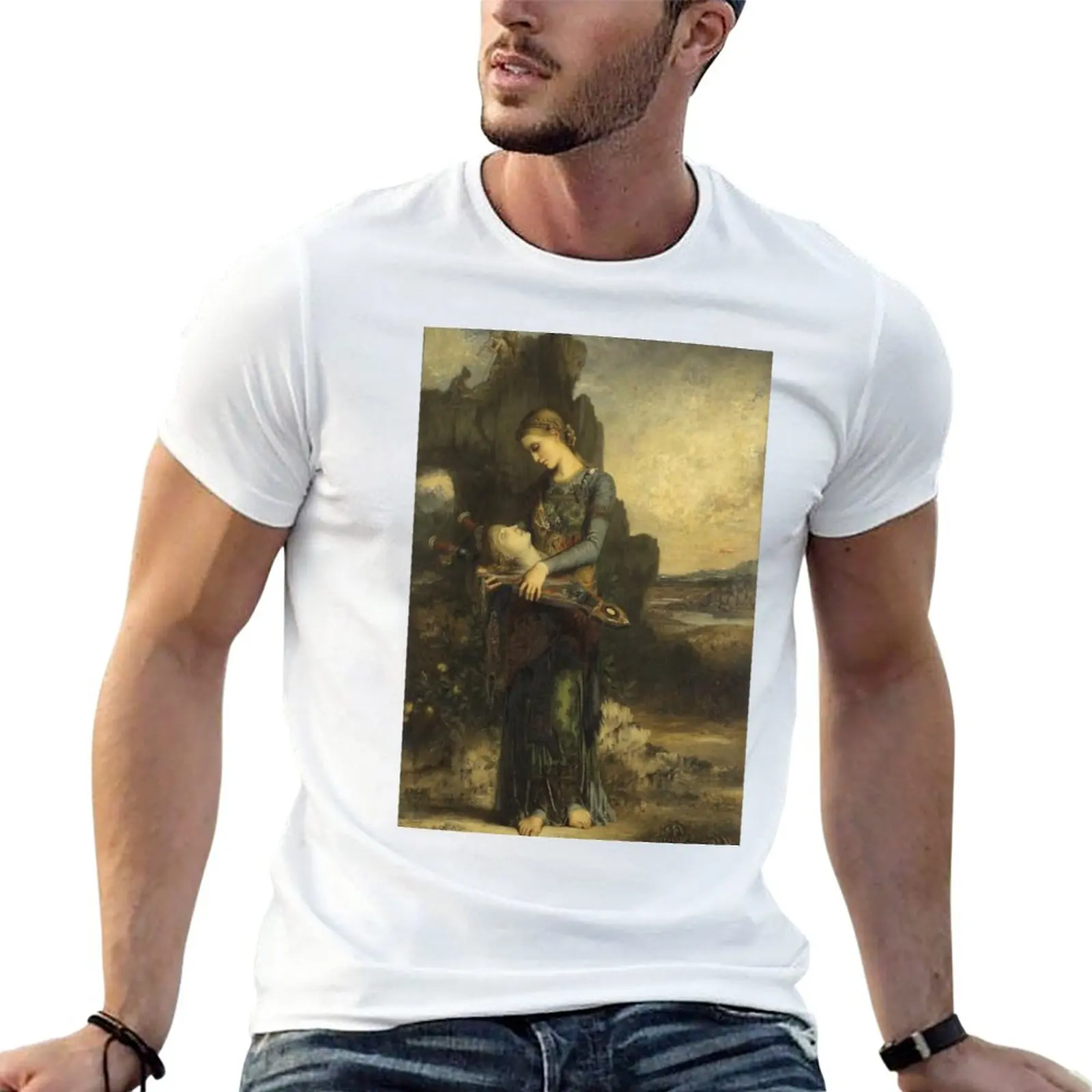 New Orpheus Gustave Moreau Musee D'Orsay, Paris, France T-Shirt Summer Top T Shirt Uomo T-Shirt Corta T-Shirt Per Uomo Cotone