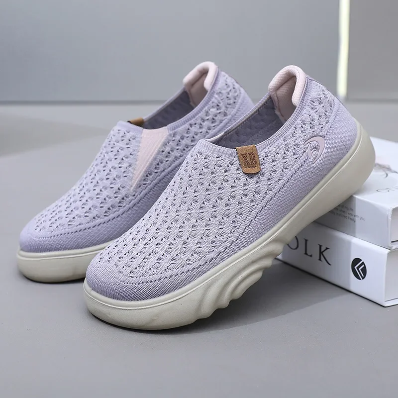 2024 New Shoes for Woman Vulcanize Shoes Autumn Round Toe Flats Mesh Breathable Ladies Fisherman Shoes Platform Casual Sneakers 6