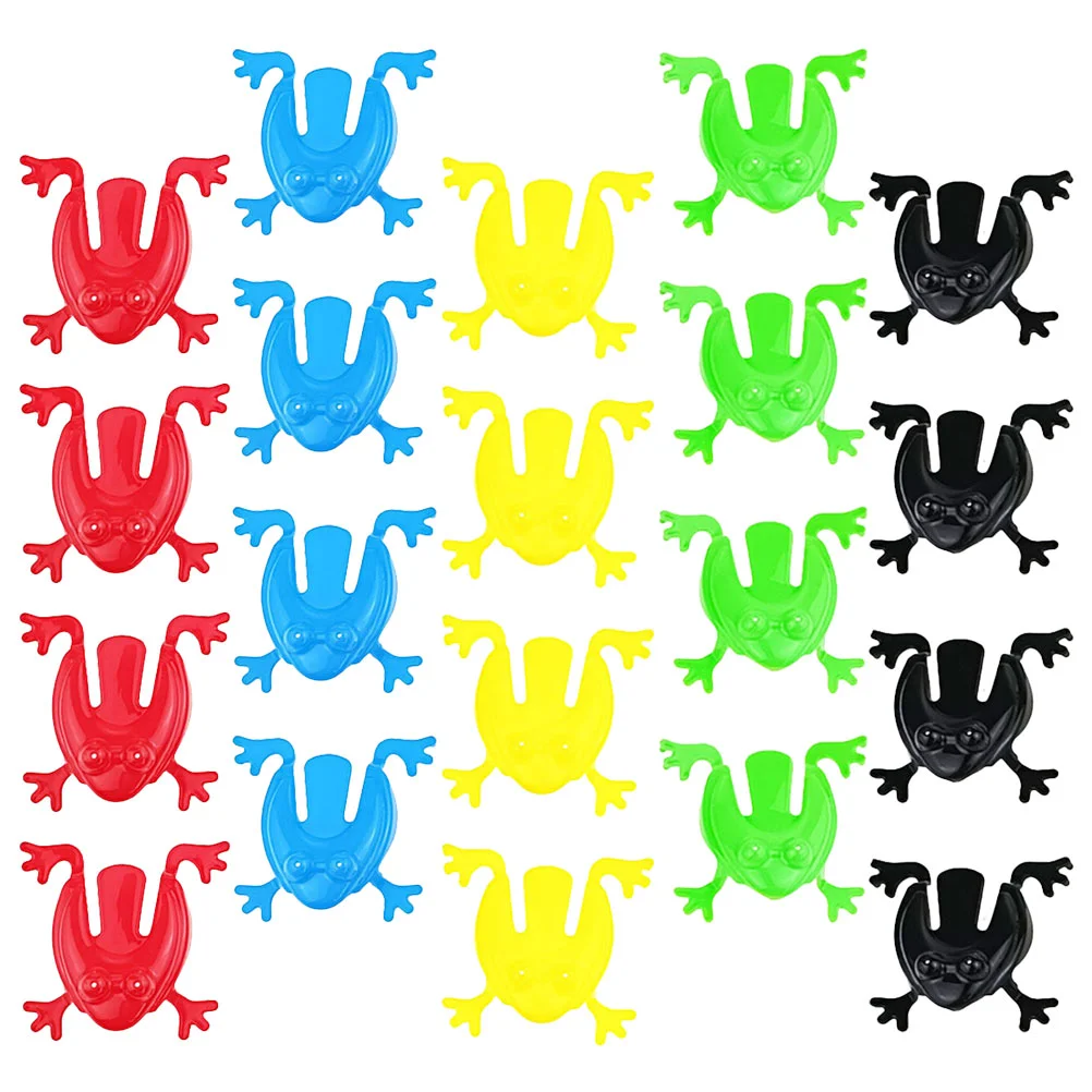 

Plastic Frogs Toys Realistic Colorful Bouncing Frogs Toys Color jumping frog toy jumping frog children's educational toy