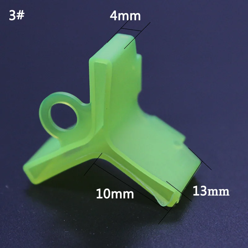 60Pcs Polyethylene 1# 2# 3# 4# 5# Fishing Treble Hooks Safety Protector Holders Case Bonnets Hooks Covers Case Black/Green