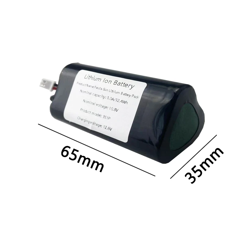 18650 Lithium Battery 10.8V 1.5ah for Fascia Gun Rechargeable Cell Pack