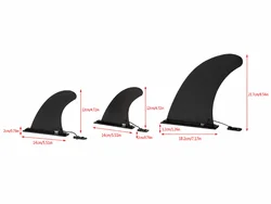 Enhanced Paddleboard and Surfboard Fin Set with Detachable Center and Side Fins (1 set)