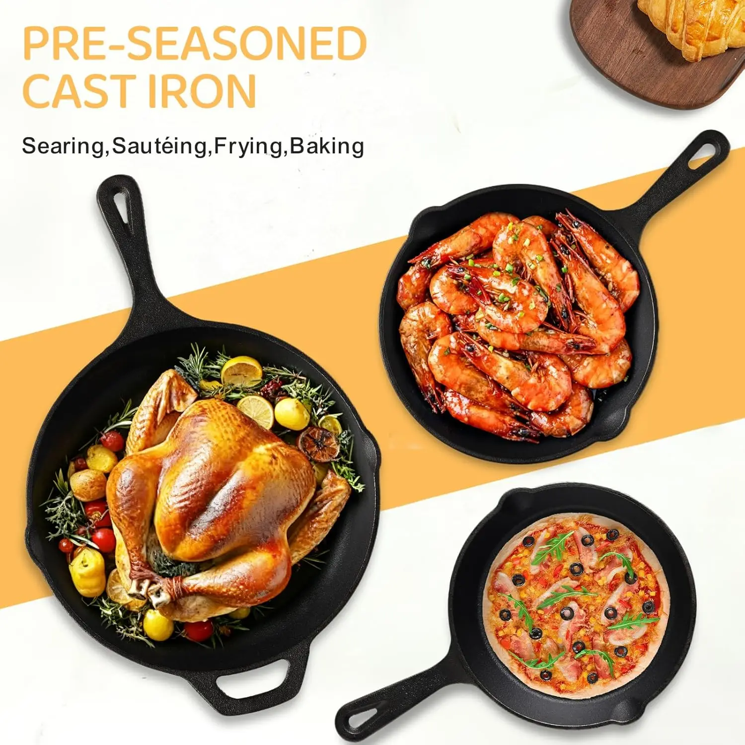Great for Sauteing, Frying and Baking