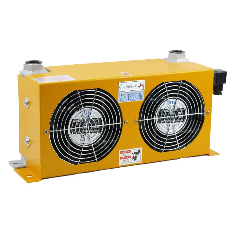 AH0608TL-CA Hydraulic Air Cooler Air Cooled Oil Radiator AF Series Plate-Fin Hydraulic Aluminum Oil Coolers 60L/MIN 3