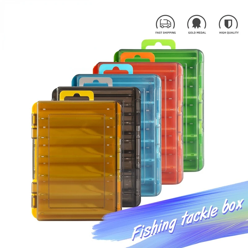 Fishing Box Accessories Lure Hook Storage Double Sided High Strength Tackle Box 